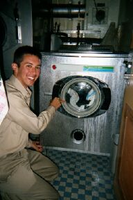washer with secret button